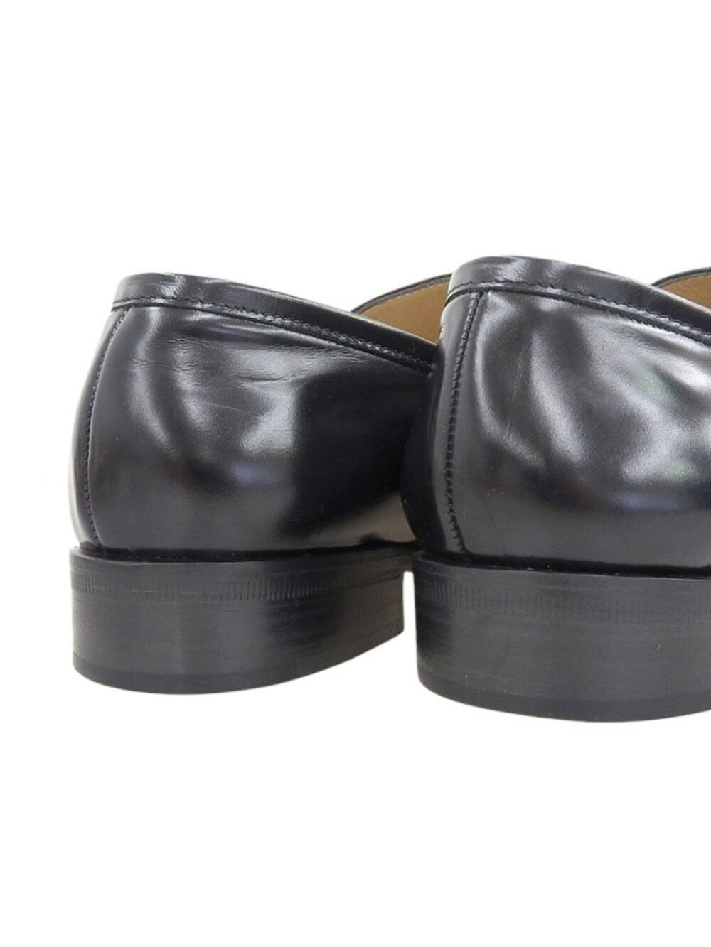 Gucci 90's Vintage Square Toe Silver Bit Hardware Leather Loafers 37 - Picture 4 of 8